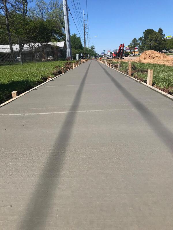 Concrete Contractor Shreveport sidewalk